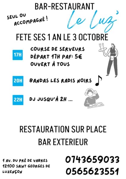 Illustration de l'événement : Le Luz fête ses 1 an !