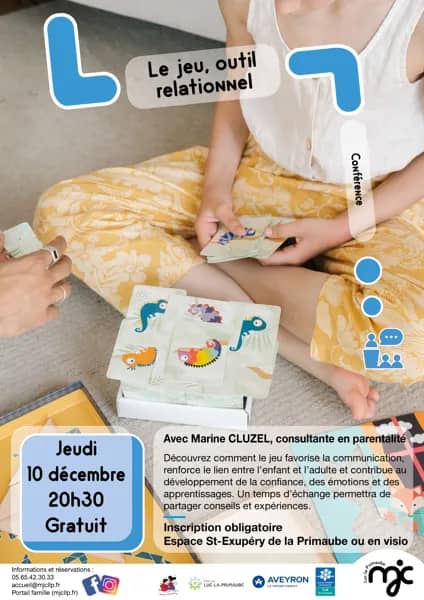 Illustration de l'événement : Conférence : le jeu, outil relationnel