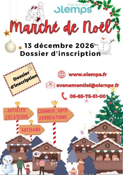 Illustration de l'événement : Inscriptions ouvertes pour le Marché de Noël 2026 !