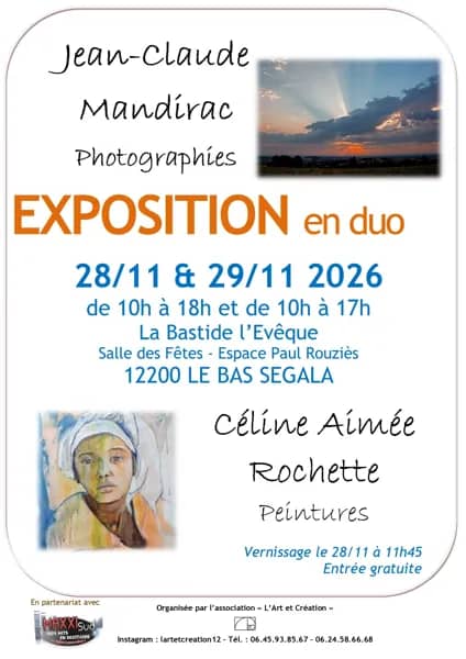 Illustration de l'événement : Exposition en duo à La Bastide l'Evêque