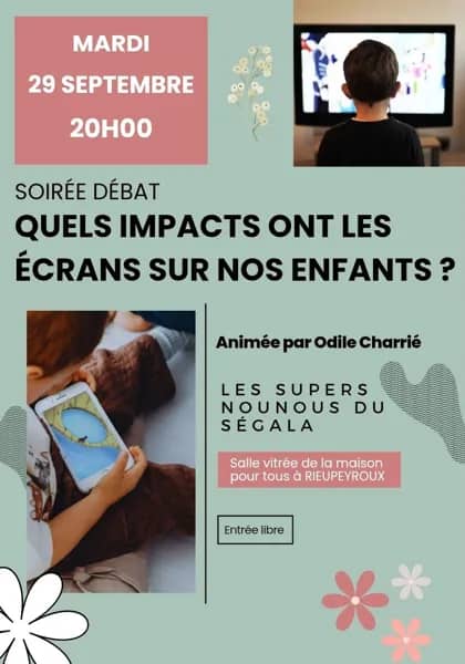 Illustration de l'événement : Soirée débat - Quels impacts ont les écrans sur nos enfants ?