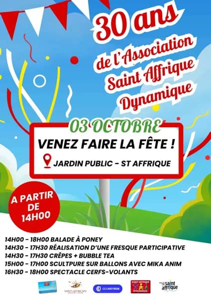 Illustration de l'événement : 30 ans de l'Association Saint-Affrique Dynamique