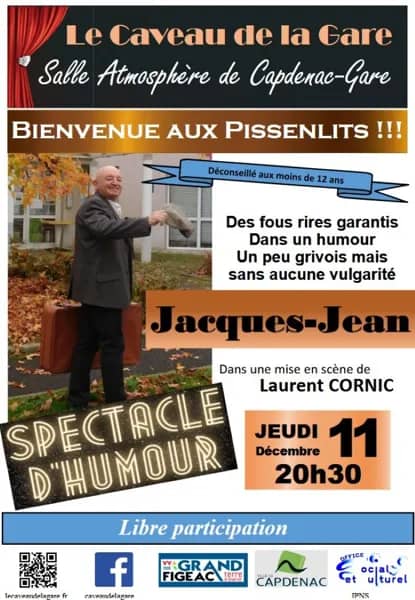 Illustration de l'événement : Bienvenue aux Pissenlits – Spectacle d’humour à Capdenac-Gare