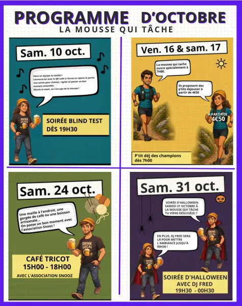 Illustration de l'événement : Octobre à la Mousse qui Tâche