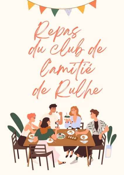 Illustration de l'événement : Repas du club de l'amitié de Rulhe