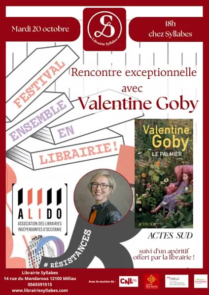 Illustration de l'événement : Rencontre littéraire avec l'autrice Valentine Goby - Librairie Syllabes
