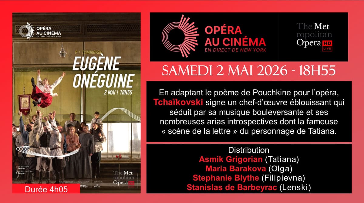 Illustration de l'événement : Met Opera au Cinéma Lumière à Nogent-sur-Seine