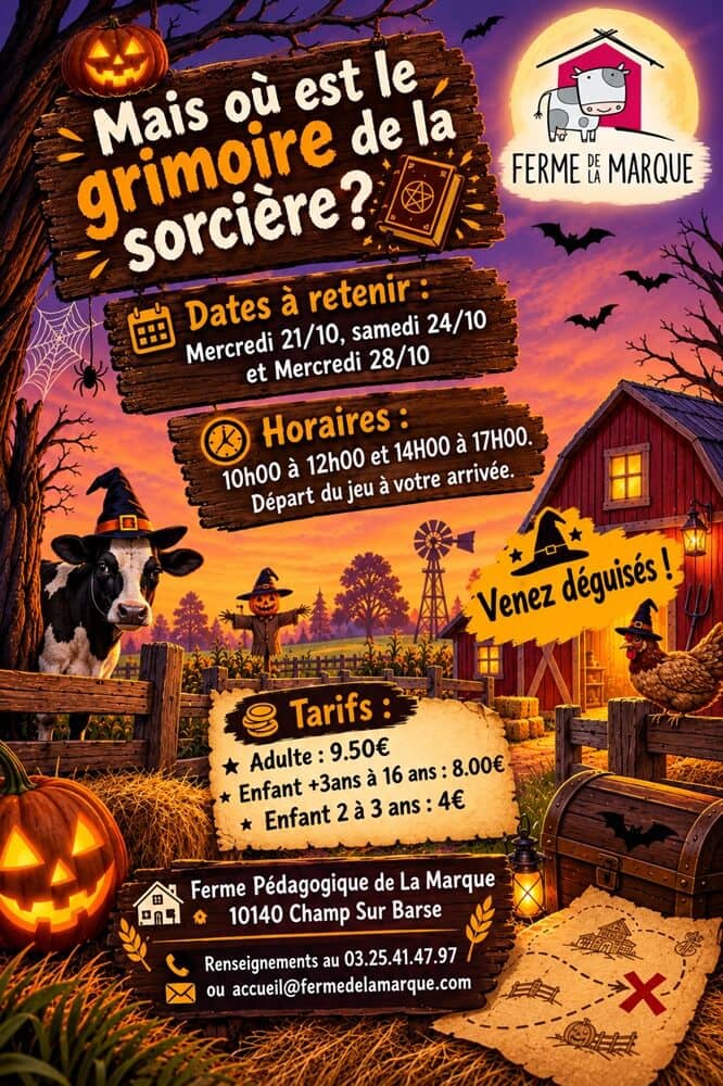 Illustration de l'événement : Halloween - Mais où est le grimoire de la sorcière ?