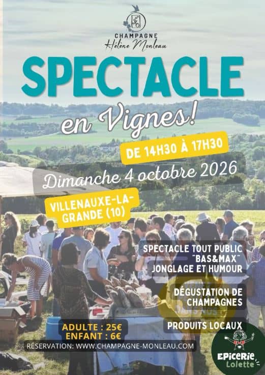 Illustration de l'événement : Spectacle en Vignes à Villenauxe-la-Grande - 7ème édition !