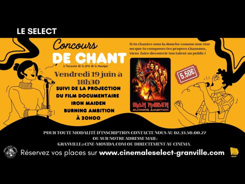 Illustration de l'événement : Fête de la musique : concours de chant et documentaire sur Iron Maiden