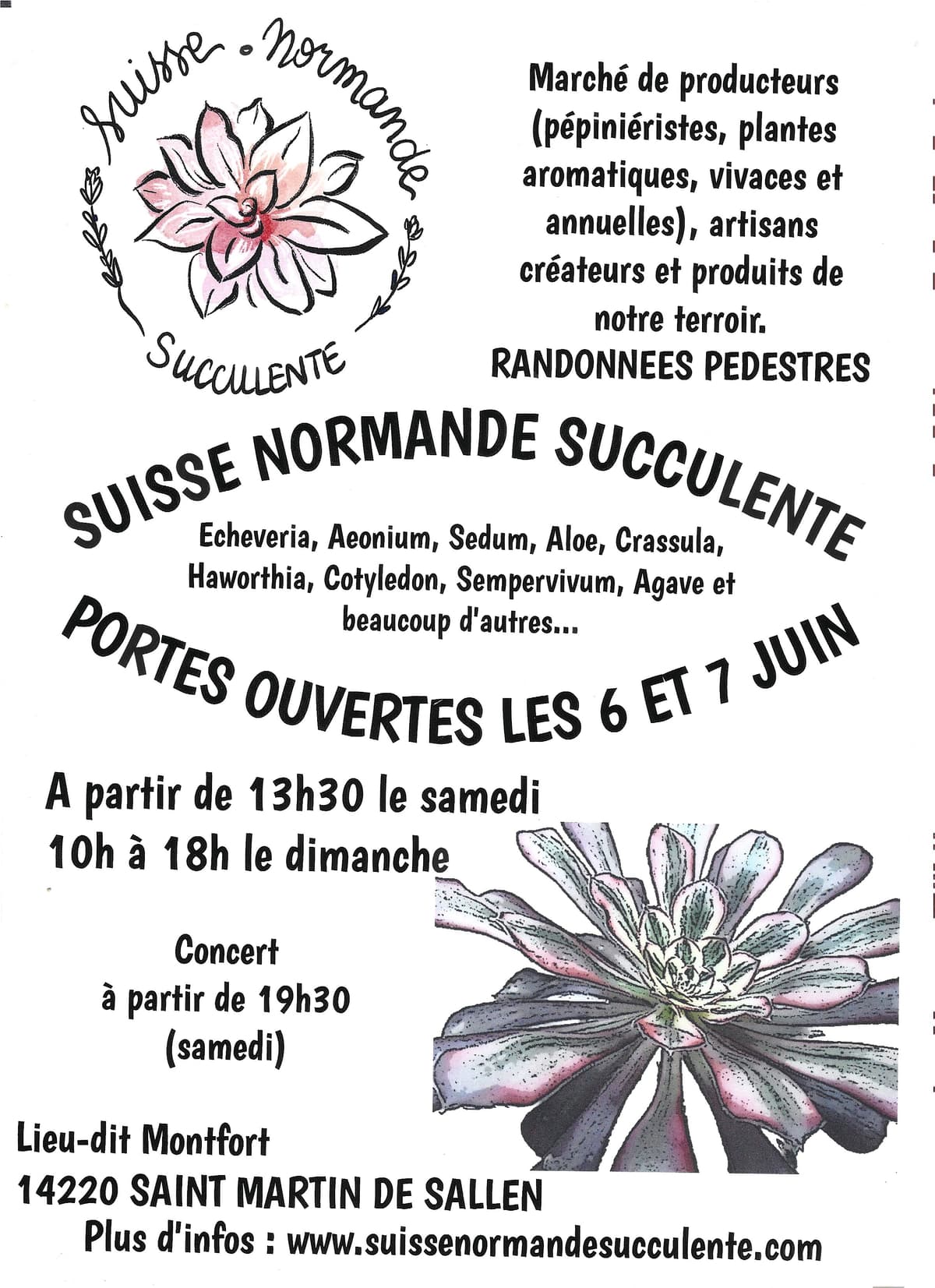 Illustration de l'événement : Portes ouvertes Suisse Normande Succulente