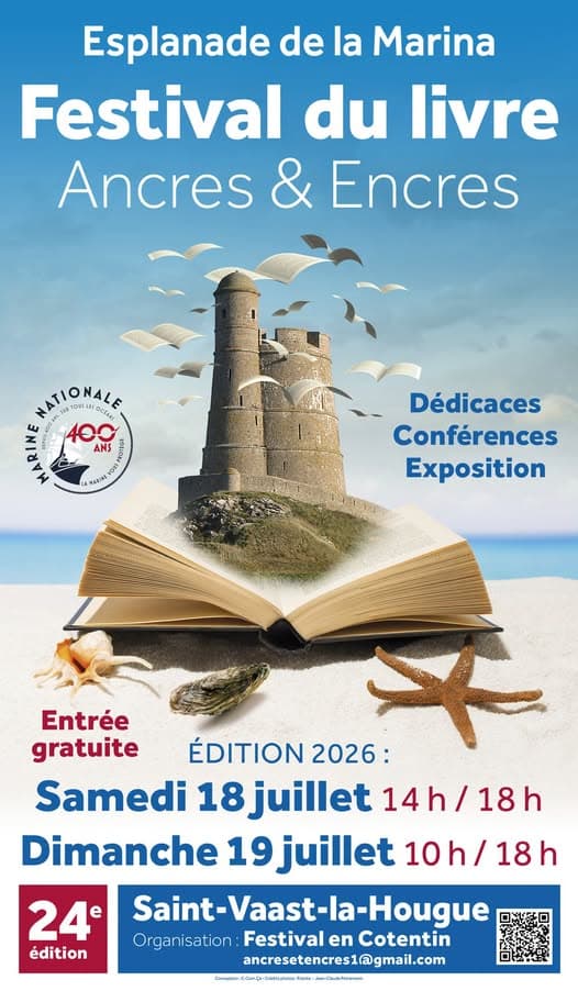 Illustration de l'événement : Festival du livre "Ancres & Encres" de Saint-Vaast-la-Hougue