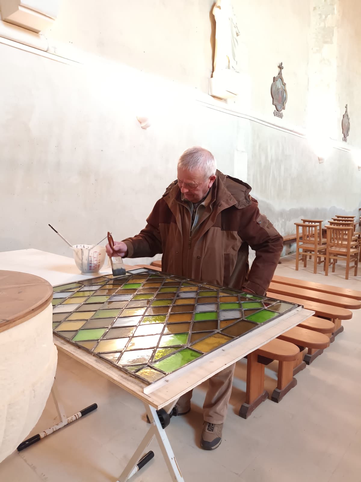 Illustration de l'événement : Talents d’Ici – Visites d’entreprises en Cingal–Suisse Normande - B Vitrailliste-Mosaïste