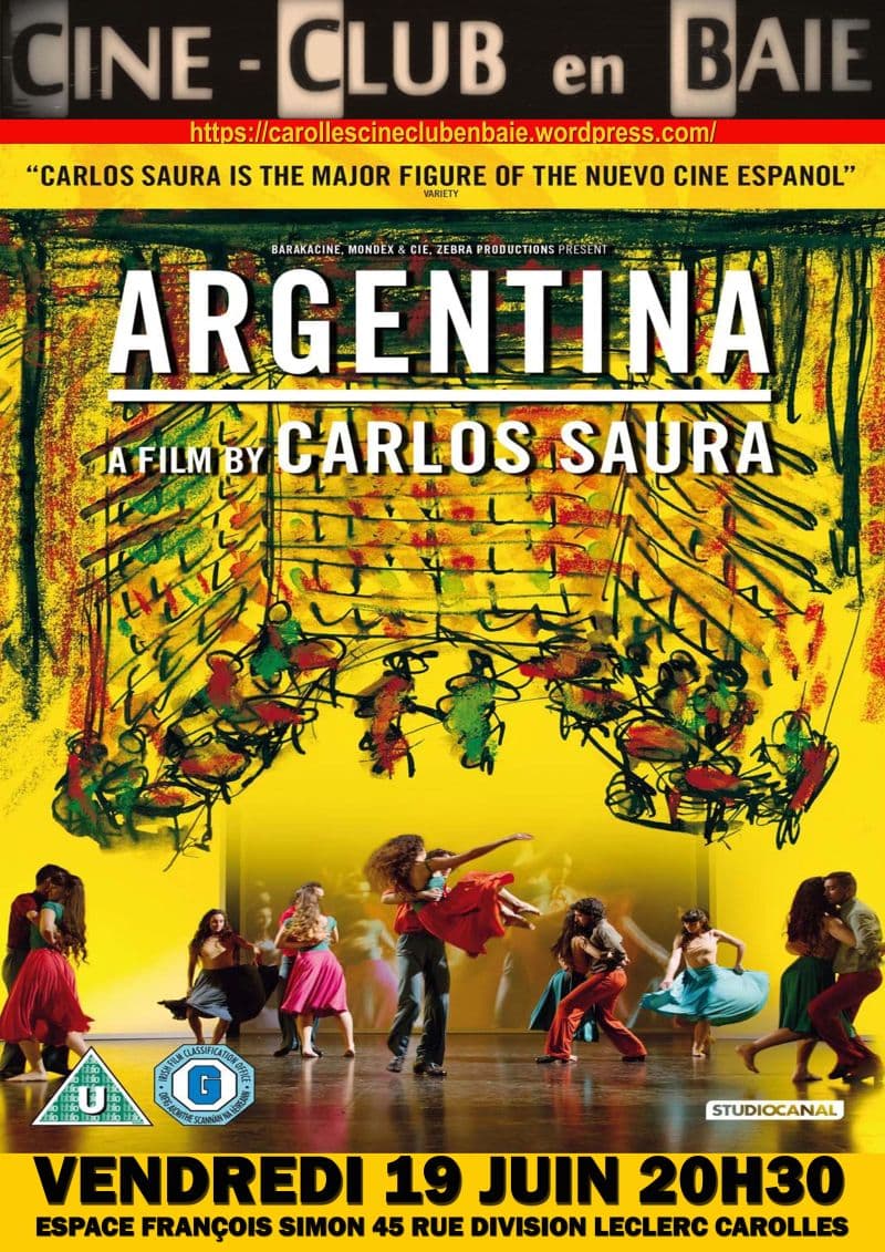 Illustration de l'événement : Ciné-club en baie diffuse "Argentina " Film de Carlos Saura