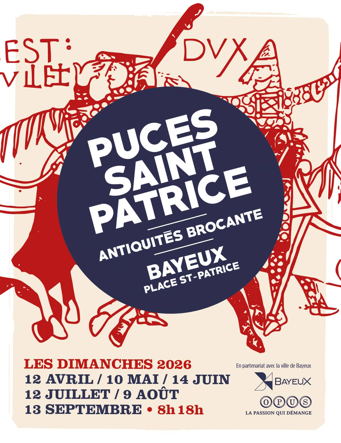 Illustration de l'événement : Puces Saint Patrice : Marché aux puces de Bayeux