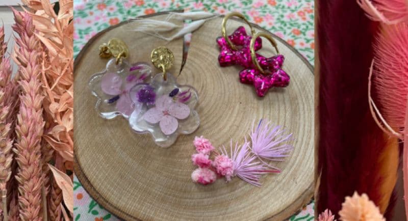Illustration de l'événement : Boucles d'oreilles en résine