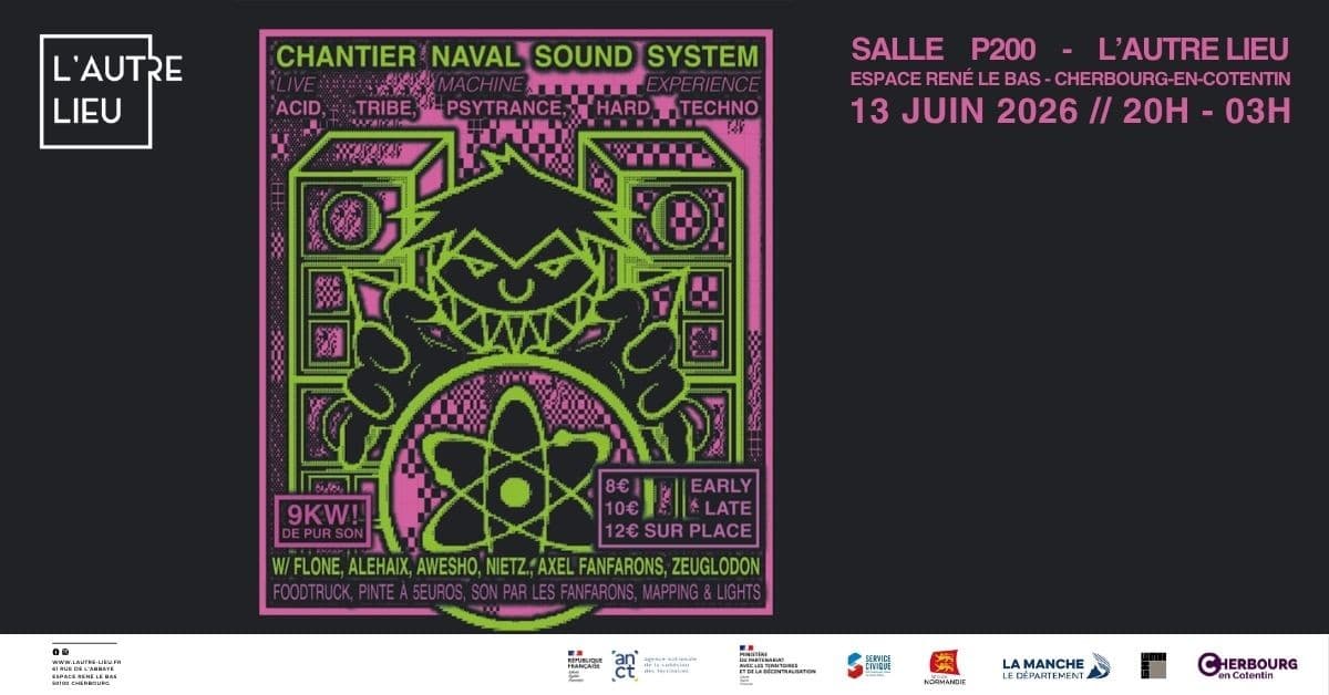 Illustration de l'événement : Live set machine expérience - Par le collectif Chantier naval Sound System