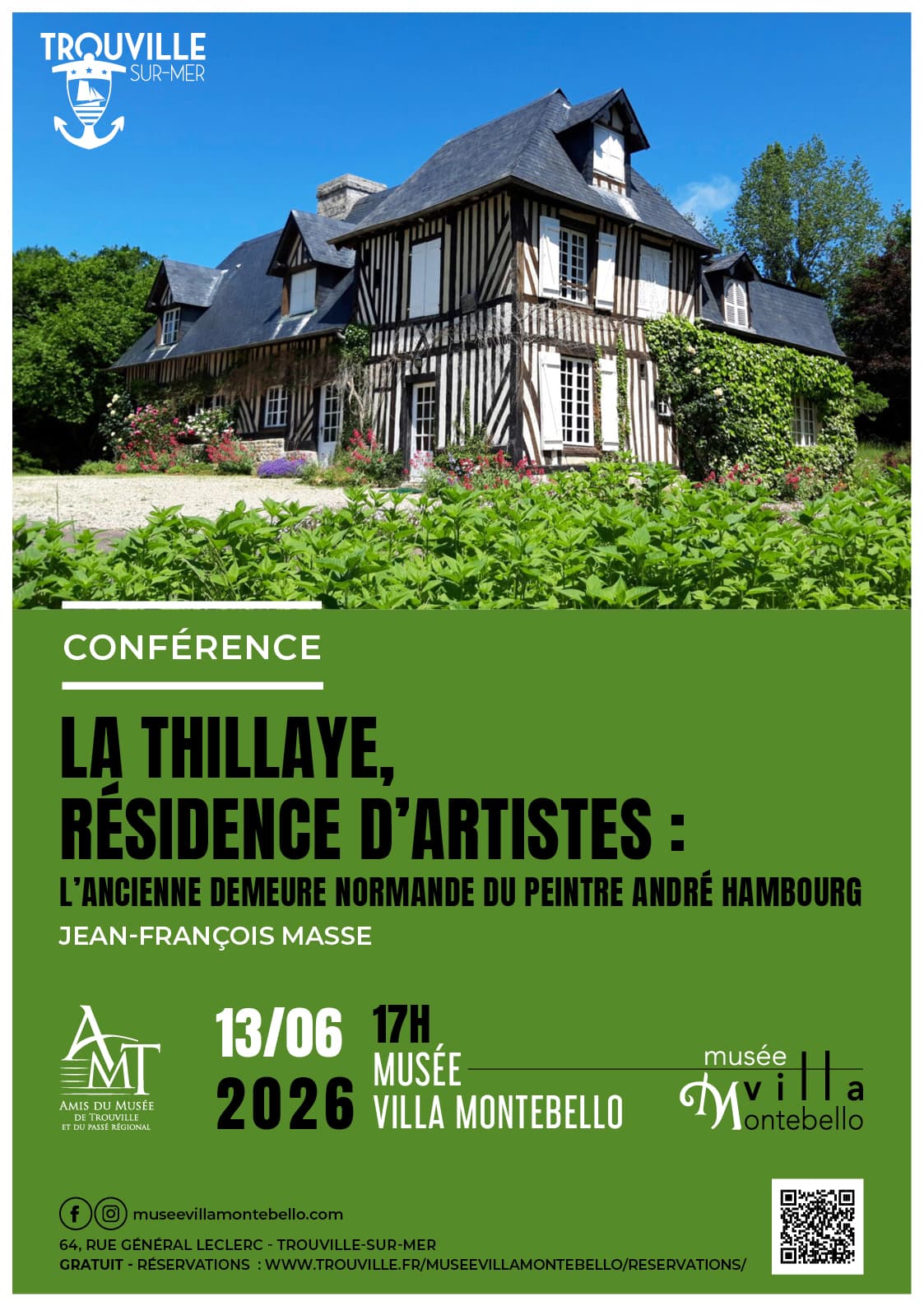 Illustration de l'événement : Rendez-vous des Amis – «La Thillaye, résidence d'artistes : l'ancienne demeure normande du peintre André Hambourg»