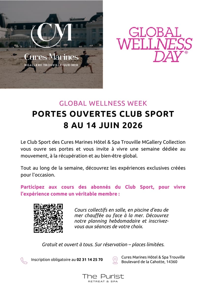 Illustration de l'événement : Global Wellness Week – Portes Ouvertes du Club Sport des Cures Marines