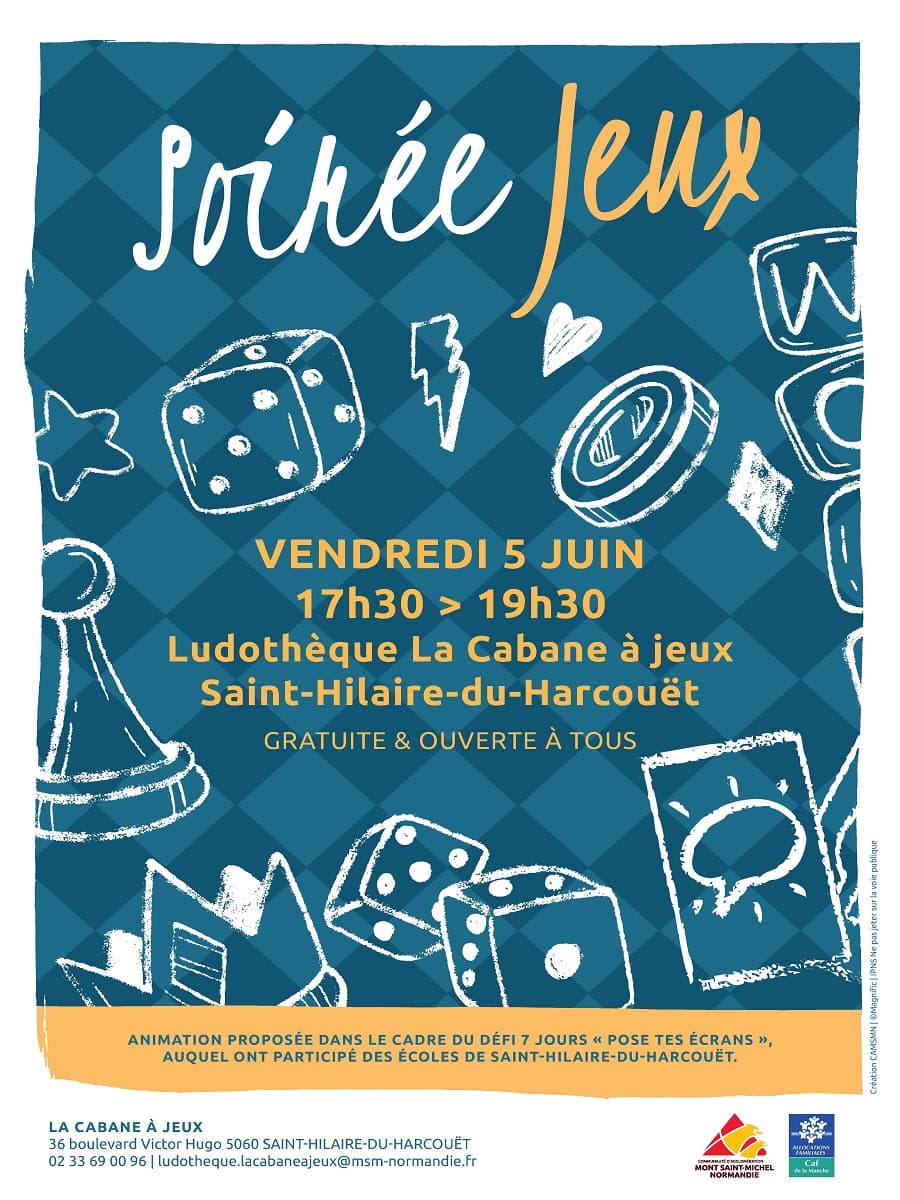 Illustration de l'événement : Soirée jeux à la ludothèque La Cabane à jeux