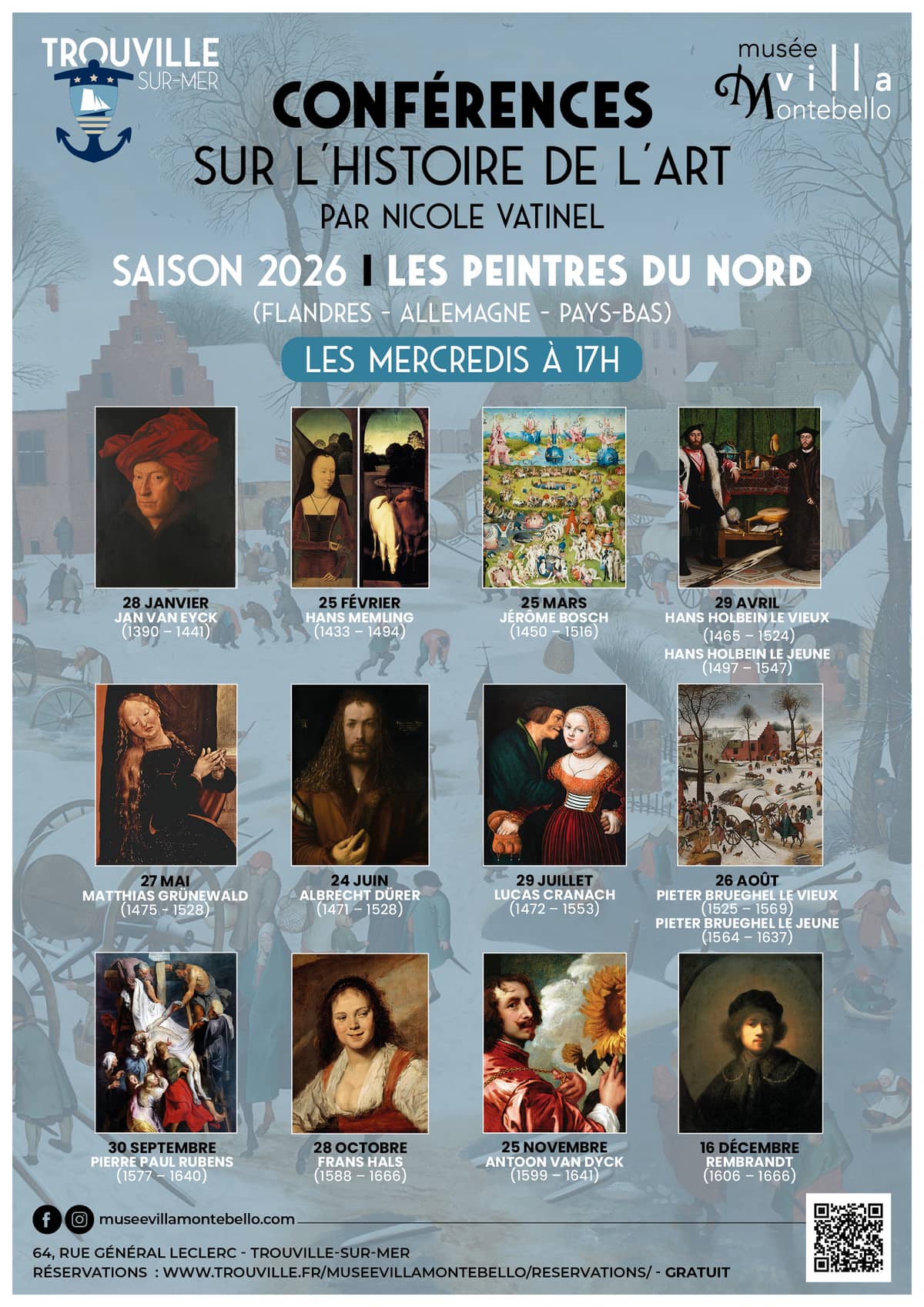 Illustration de l'événement : Conférences sur l'histoire de l'art - Les peintres du Nord