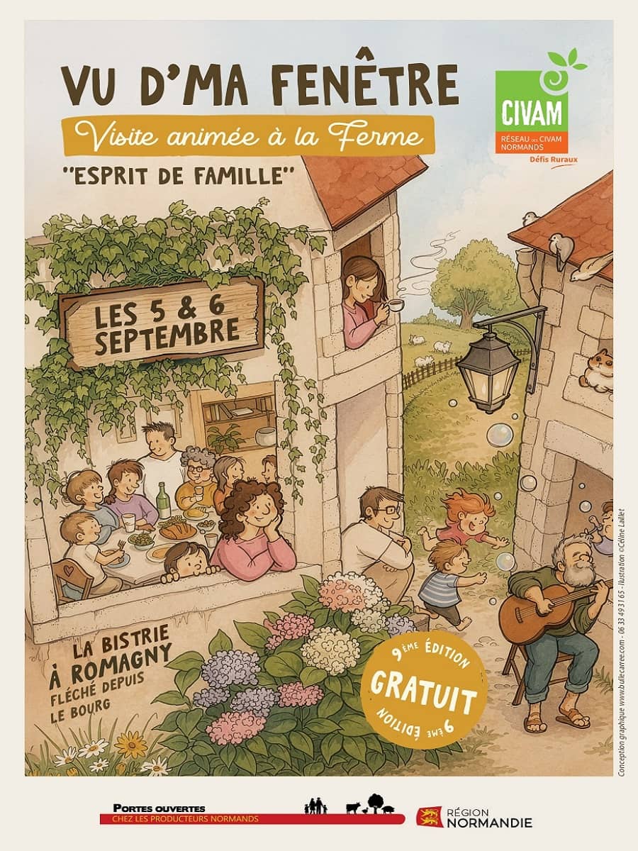 Illustration de l'événement : Visite animée à la ferme "Vu d'ma fenêtre"