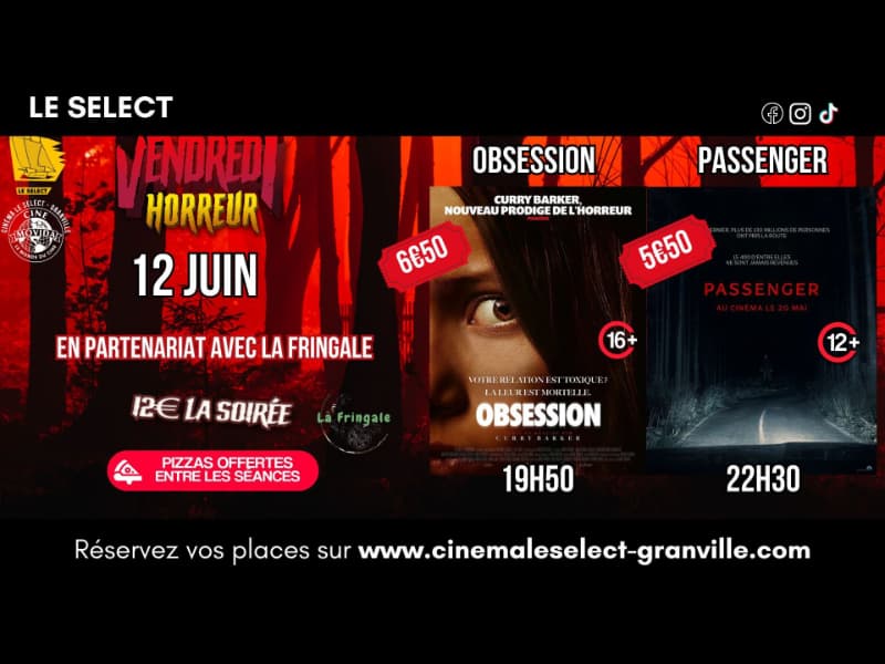 Illustration de l'événement : Vendredi horreur : obsession et passenger