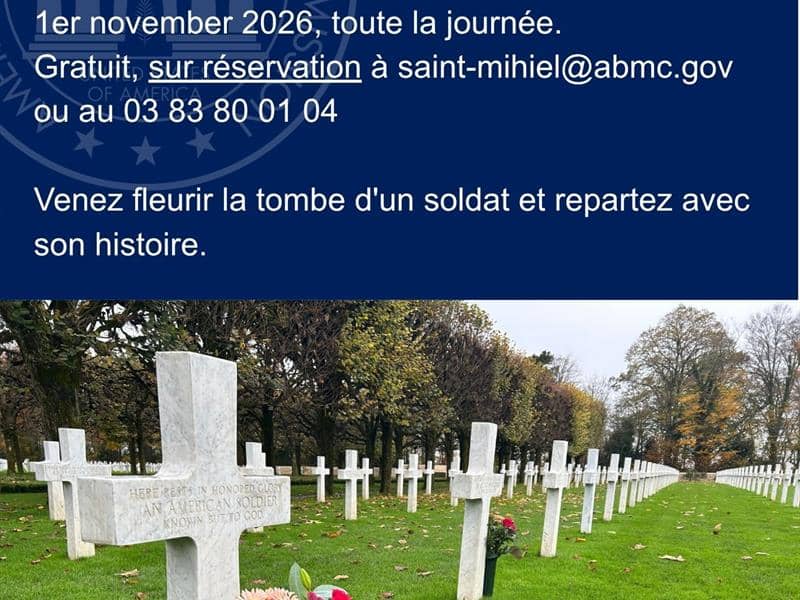 Illustration de l'événement : Toussaint au cimetière américain