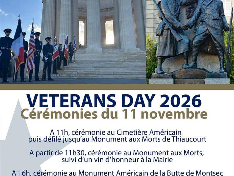 Illustration de l'événement : VETERANS DAY : cérémonies du 11 novembre