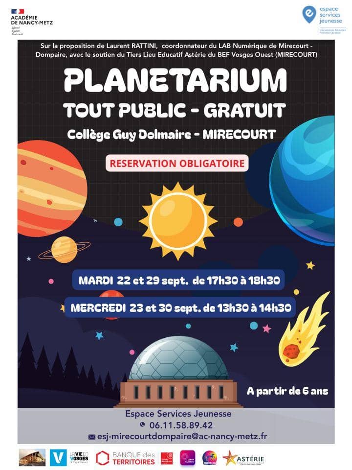 Illustration de l'événement : Planétarium mobile