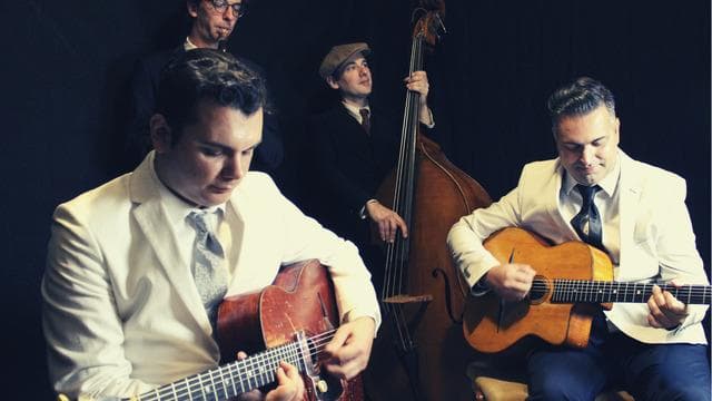 Illustration de l'événement : Concert apéritif au Jardin du luthier - Concert Favino Lorier Quartet