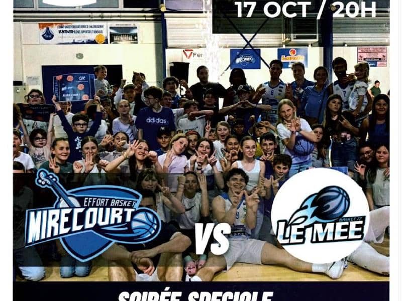 Illustration de l'événement : Match de Basket NM3 - Effort Basket Mirecourt contre Le Mée Basket
