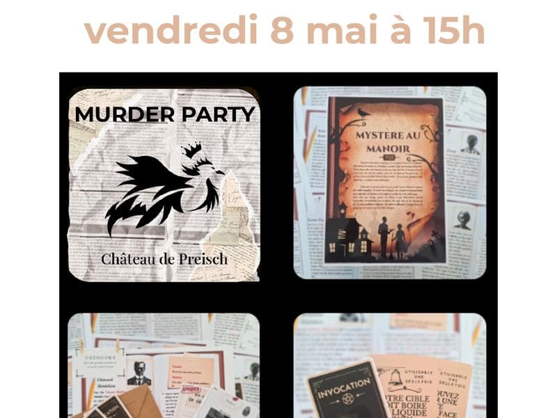 Illustration de l'événement : Murder Party : Mystère au manoir