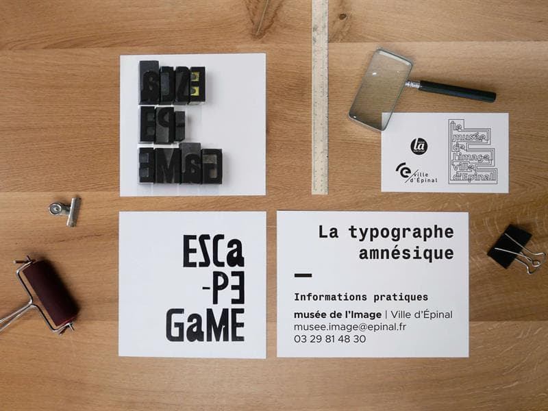 Illustration de l'événement : Escape Game de la typographe amnésique