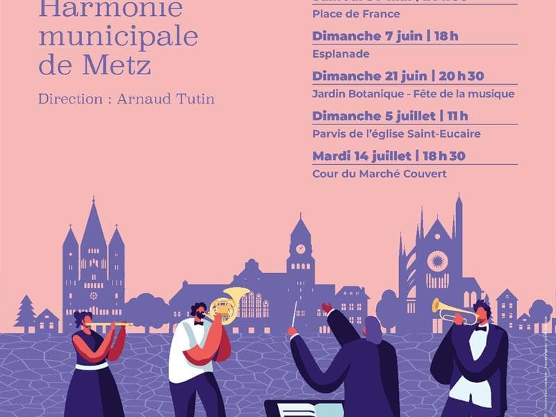 Illustration de l'événement : Concerts sur places de l'Harmonie municipale de Metz