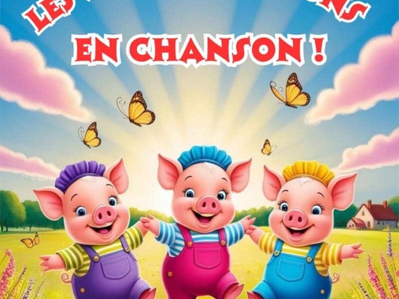 Illustration de l'événement : Spectacle jeune public - Les Trois P'tits Cochons en chanson !