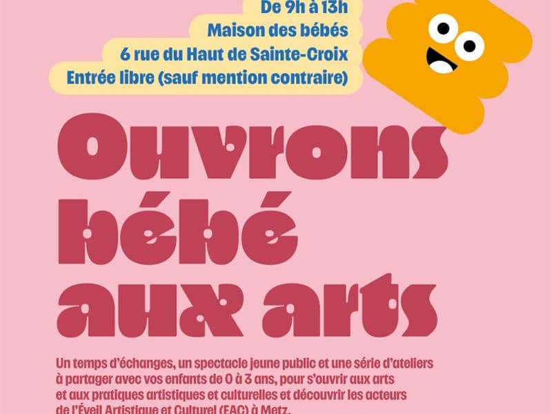 Illustration de l'événement : Atelier - Ouvrons bébé aux arts