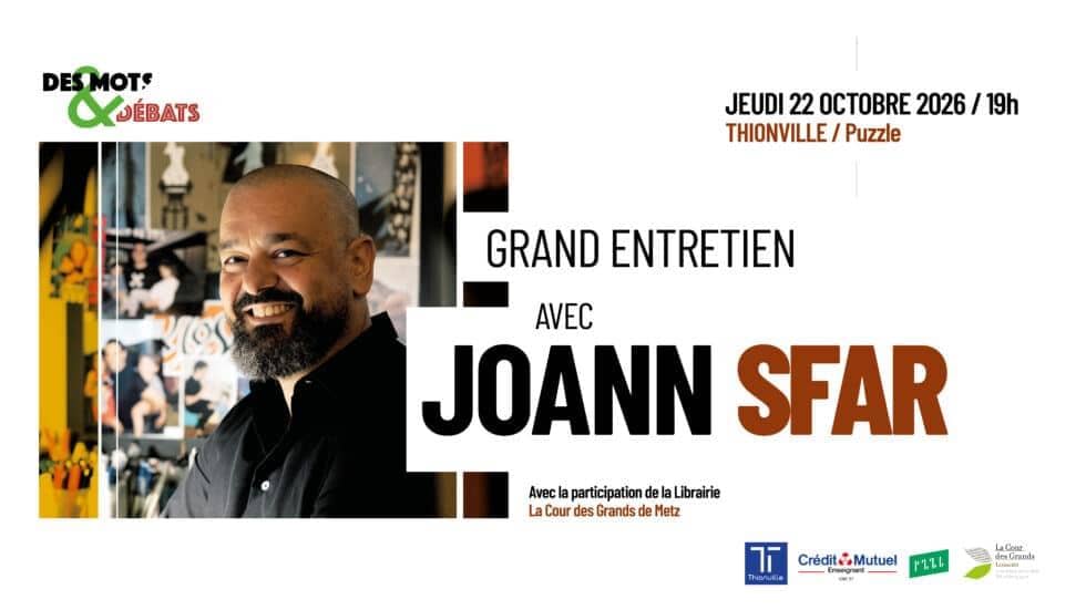Illustration de l'événement : Grand entretien avec Joann Sfar