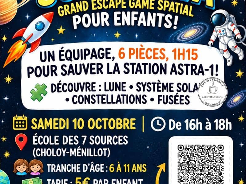 Illustration de l'événement : Grand Escape Game spatial - Choloy-Ménillot