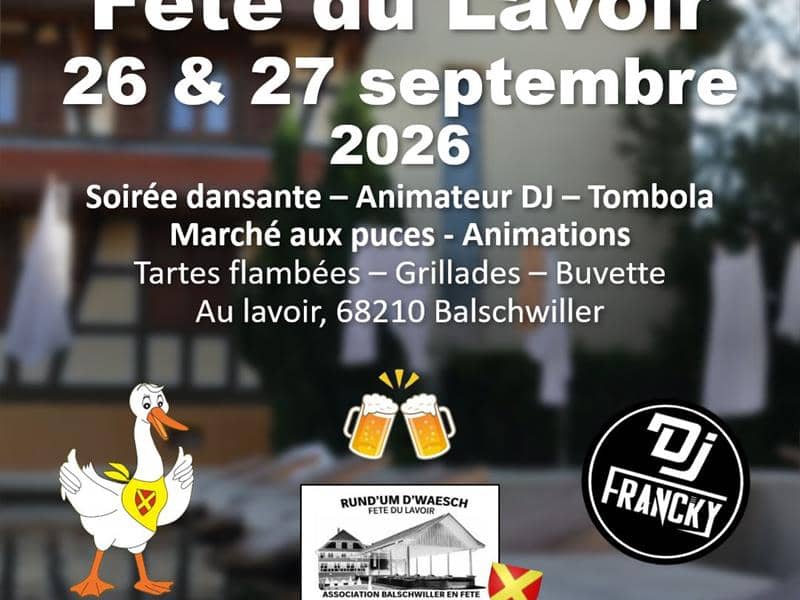 Illustration de l'événement : Fête du Lavoir et Marché aux puces