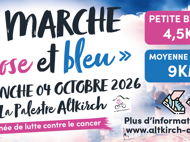Illustration de l'événement : La marche rose et bleu - Journée de lutte contre le cancer
