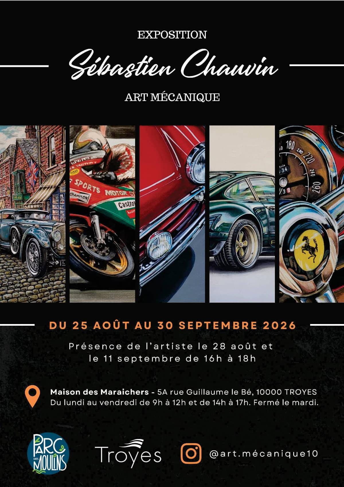 Illustration de l'événement : Exposition - Art Mécanique de Sébastien Chauvin