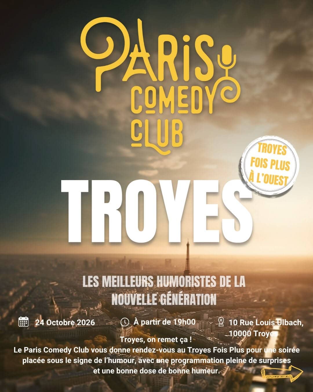 Illustration de l'événement : Paris Comedy Club