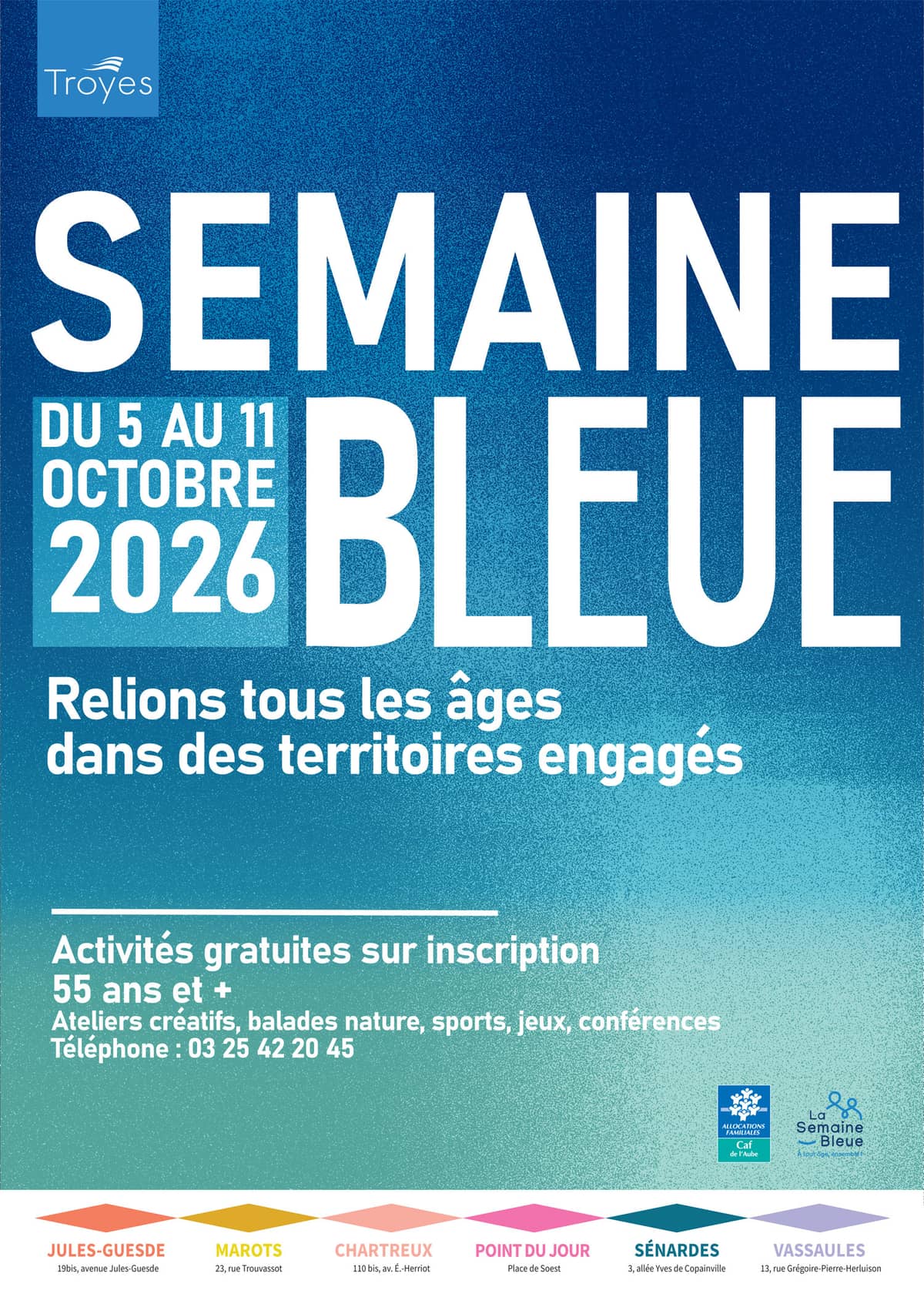 Illustration de l'événement : Semaine bleue… inscrivez-vous maintenant pour en profiter pleinement !