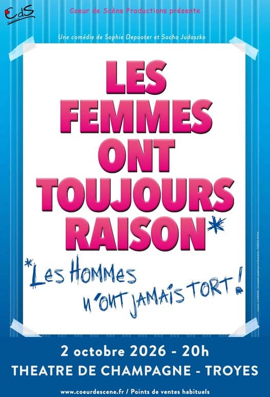 Illustration de l'événement : Les femmes ont toujours raison, les hommes n’ont jamais tort