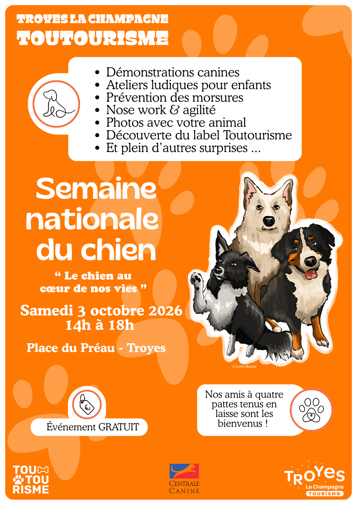 Illustration de l'événement : Semaine Nationale du Chien - "Le chien au cœur de nos vies"