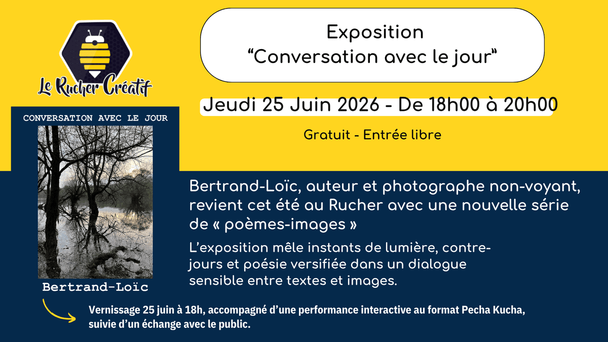 Illustration de l'événement : Vernissage exposition : Conversation avec le jour