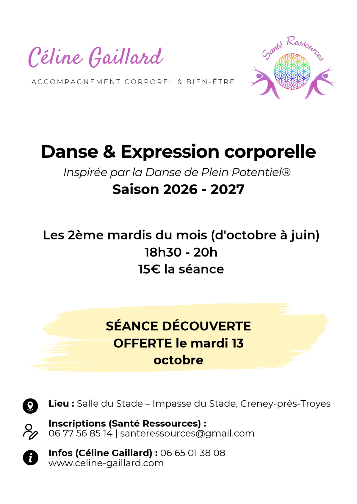 Illustration de l'événement : Danse & Expression corporelle : atelier découverte
