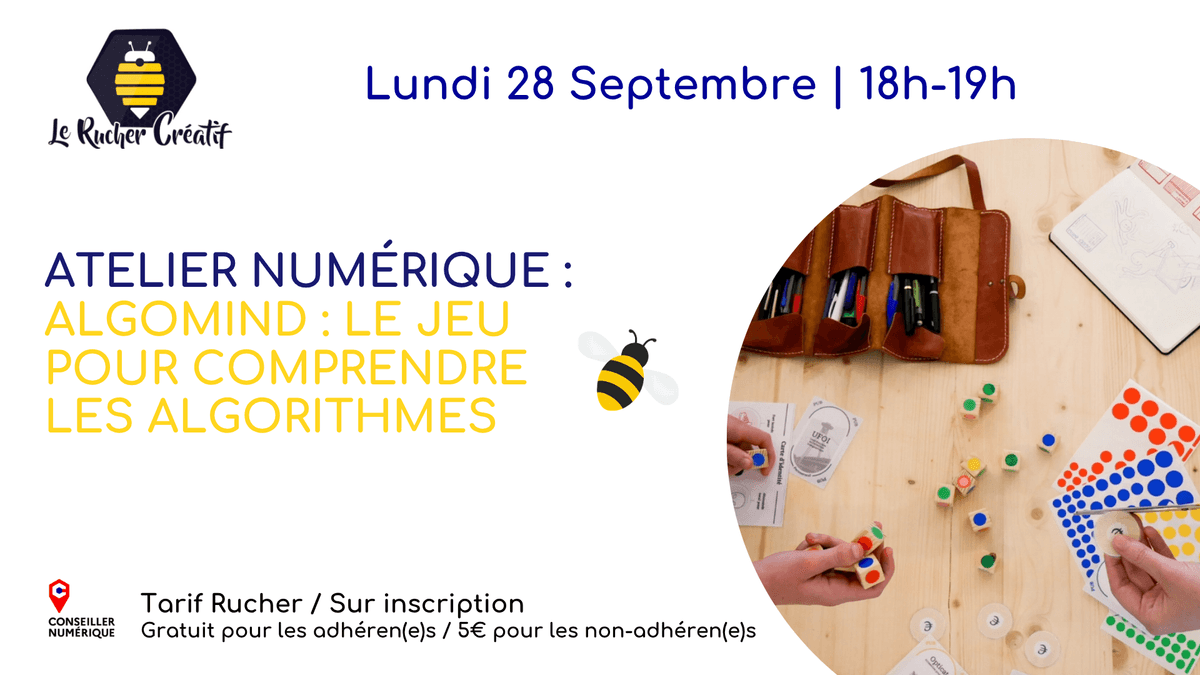 Illustration de l'événement : Algo-mind : le jeu pour comprendre les algorithmes