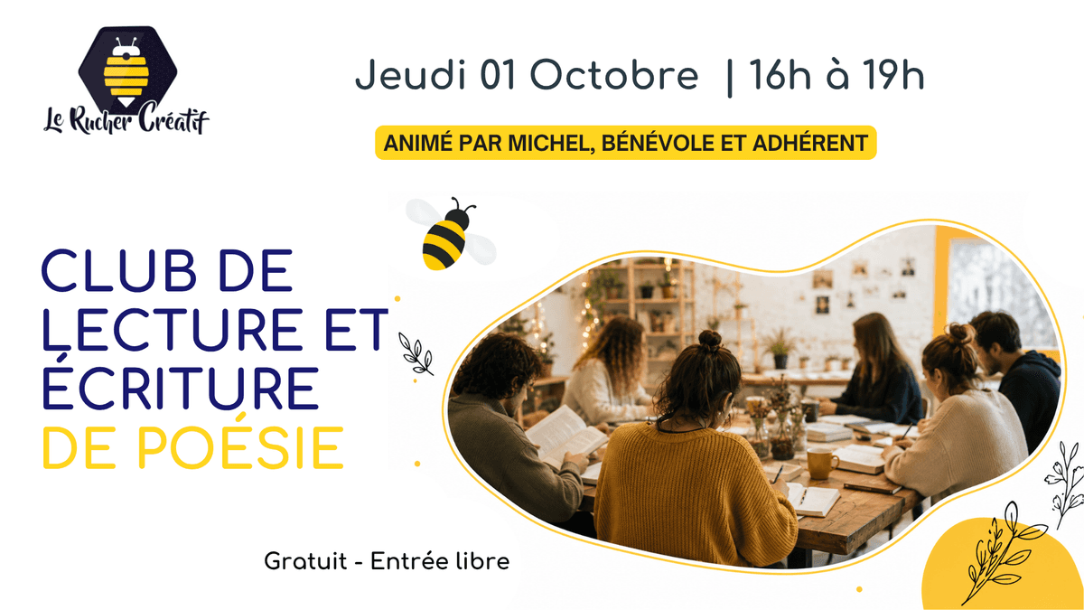 Illustration de l'événement : Club lecture et d'écriture de poésie